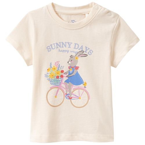 Baby T-Shirt mit Bauernhof-Print