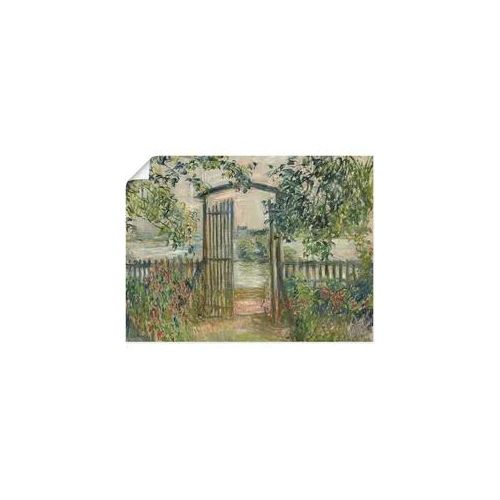 Poster ARTLAND "Das Gartentor in Vetheuil", grün (farbe bild(er): grün), B:40cm H:30cm, Bilder, Poster, ohne Rahmen