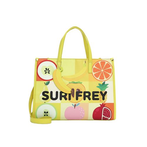 Shopper SURI FREY "Shopper SFY Issy", Damen, Gr. B/H/T: 39,5cm x 30cm x 16cm 0, gelb (gelb 460), PVC, Taschen Shopper