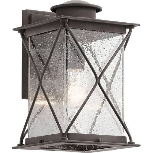 Elstead Argyle Außen-Wandleuchte E27 32cm Verwittertes Zink IP44