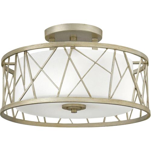 Elstead Nest Deckenleuchte E27 3-fach Blattsilber