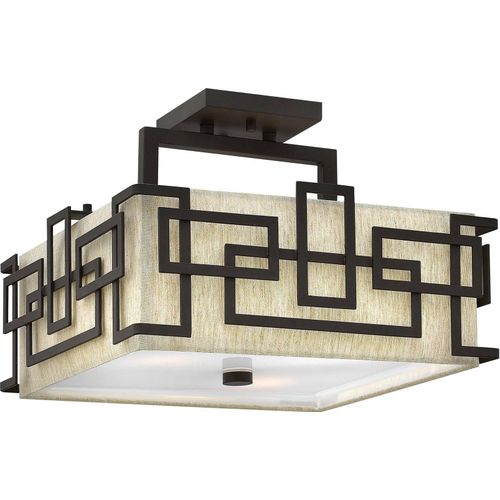 Elstead Lanza Deckenleuchte E27 3-fach Ölgeriebene Bronze