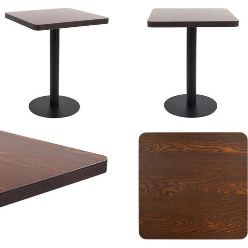 vidaXL Bistrotisch Dunkelbraun 60x60 cm MDF - Bistrotisch - Bistrotische - Esstisch - Esstische