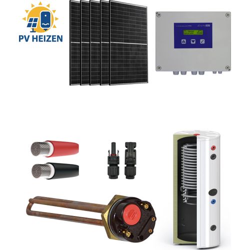 KTR4 PV-Heizstabregelung Komplettset mit 200L Hygienespeicher, 6×440W Modulen, 2kW Heizstab