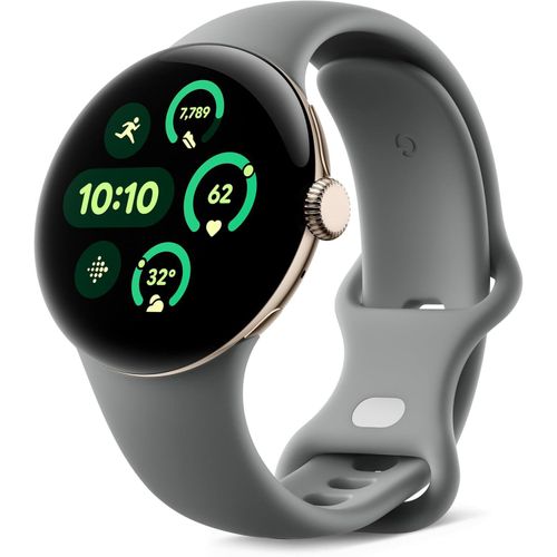 Google Pixel Watch 3 41mm WiFi Smartwatch mit Herzfrequenzmessung Fitness Tracking KI Coaching Offline Karten 24h Akku Fitbit Integration