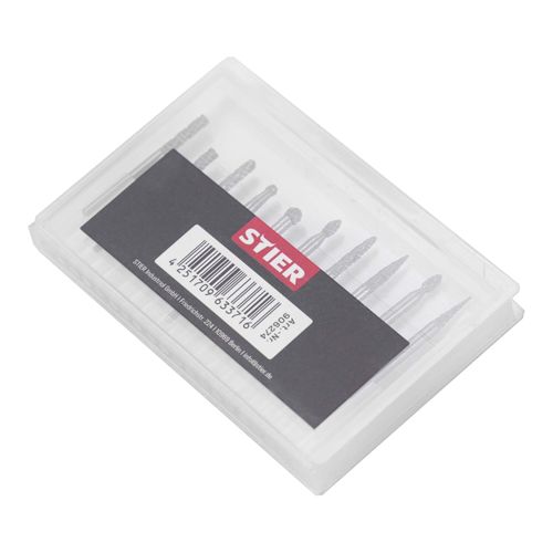 STIER HM Frässtifte-Set 10-tlg. 3 mm Schaft (906274)