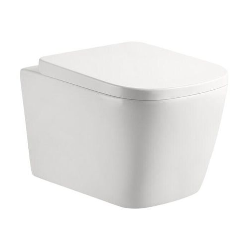 AqvaZone AqvaCeramica Wand-Tiefspül-WC 031915500 weiß, 495 x 365, 3 l/4,5 l, softedge, spülrandlos