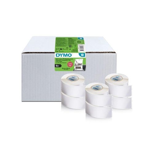 DYMO Authentic LabelWriter Extra Large Shipping Labels | 104 mm x 159 mm | Self Adhesive | 6 Rolls of 220 Easy-Peel Labels (1.320 Count) | for LabelWriter 4XL/5XL Label Makers