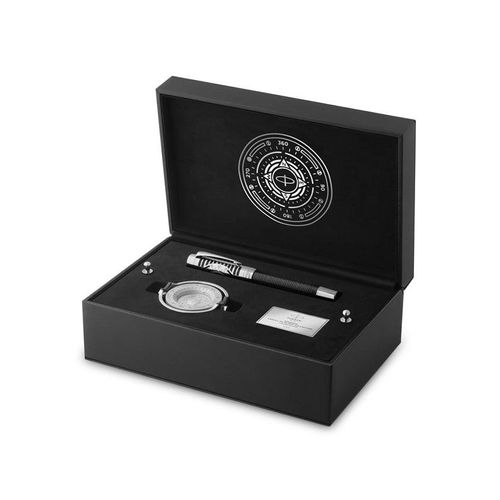 Parker Duofold Legacy of Flight Collection C.T. Fountain pen F 18K Gold nib Black ink + Convertor