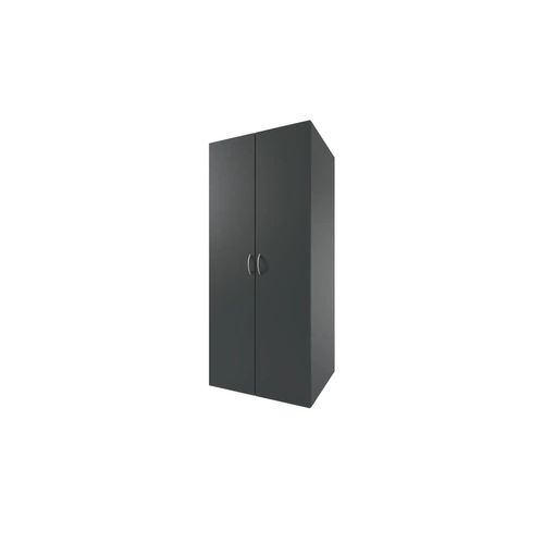 Drehtürenschrank 2-türig MRK - grau - 80 cm - 185 cm - cm 68,0 - Sconto