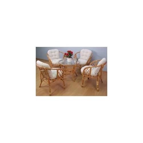 Essgruppe HOME AFFAIRE, gelb (honigfarben), Sitzmöbel-Sets, Essgruppe, honigfarben, inklusive Kissenauflagen