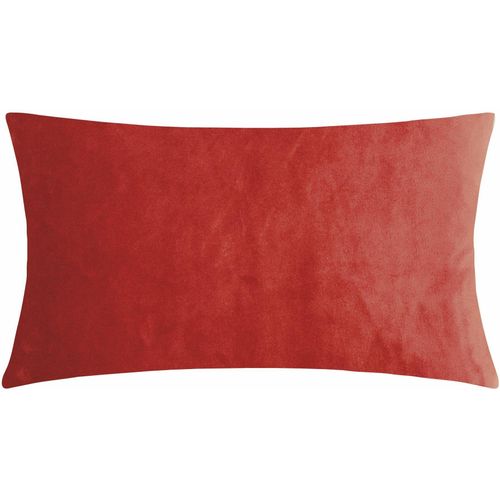 Dekokissen PAD "Smooth", rot, unifarben, B:25cm H:2cm L:50cm, Polyester, Dekokissen_Sitzkissen_Kissenhüllen, Perfekte Farbabstimmung