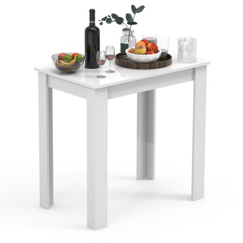 Esstisch VCM "Holz Esstisch Küchentisch Esal 80 x 50 cm", weiß, B:80cm T:50cm, Tische, Esstisch Quadratische Esstische Küchentisch