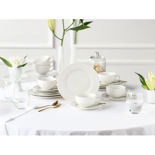 Teeservice CREATABLE "Venice, Service 18-tlg.", creme, 18, Porzellan, Geschirr-Sets, Zeitlose Eleganz vereint mit moderner Alltagstauglichkeit