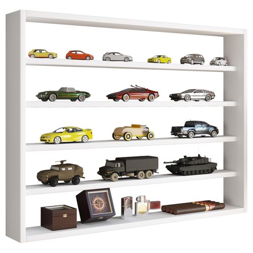 Wandregal VCM "Holz Wandregal Wandvitrine Regal Deko Osado L", weiß, B:80cm T:10cm, Regale, Wandregal