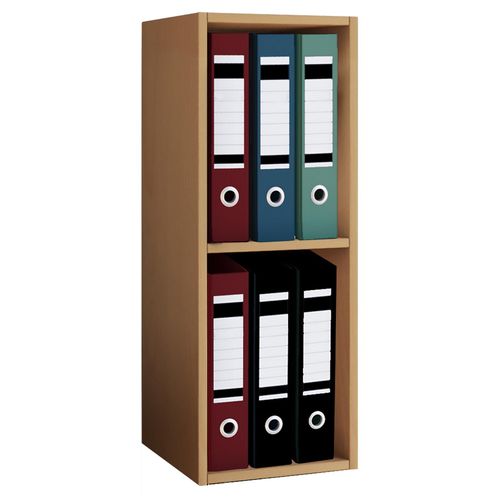 Bücherregal VCM "Holz Büro Regal Bücher Ordner Aktenregal Offas 2f", braun (buche), B:34cm T:30cm, Regale, Bücherregal