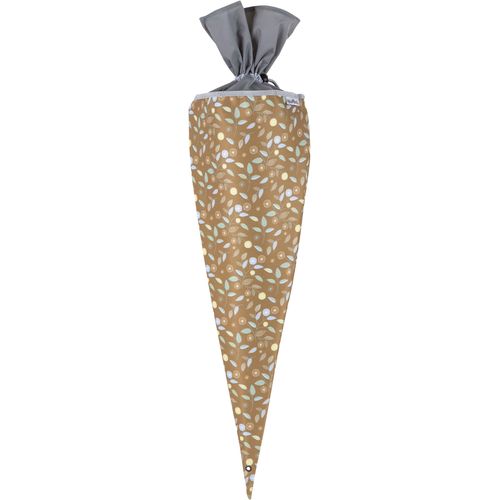 Schultüte MCNEILL "Schultüte, Greta", Kinder, Gr. B/H/L: 70cm, braun (greta), Polyester, Papierdekoration