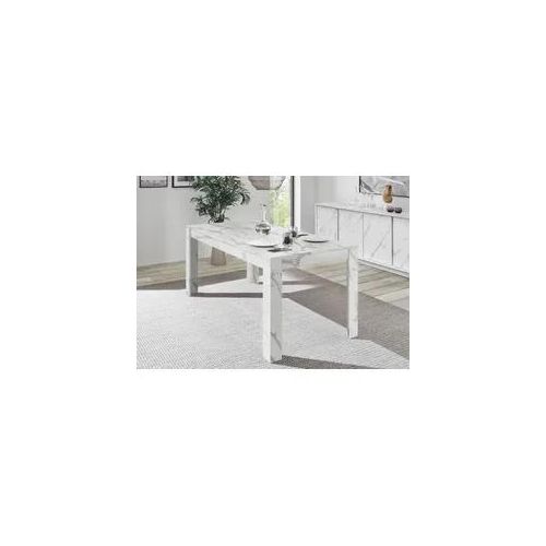 Esstisch HOME AFFAIRE "Carrara", weiß (weiß marmor, optik, weiß marmor, optik, weiß marmor, optik), B:180cm H:79cm T:90cm, Tische, Esstisch, Breite 180 cm