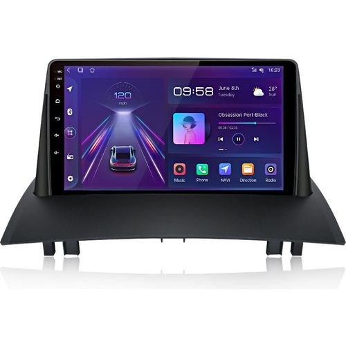 6+128G 9zoll Für Renault MeganeII 2002-2009 Autoradio GPS Navi WIFI BT WIFI Android12 carplay 8kern 4GSIM SWC