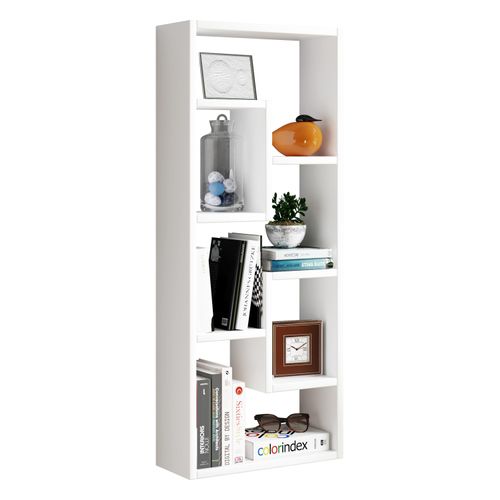 Standregal VCM "Holz Stand Regal Raumteiler Bücher Standregal Vilo", weiß, B:36cm T:15cm, Regale, Standregal