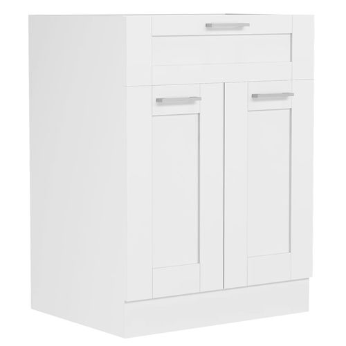 Unterschrank VCM "Küchenschrank 60 cm Unterschrank Schublade Colura", weiß, B:60cm T:46cm, Obermaterial: 100% Holz Wood., Schränke, Küchenunterschrank Unterschrank