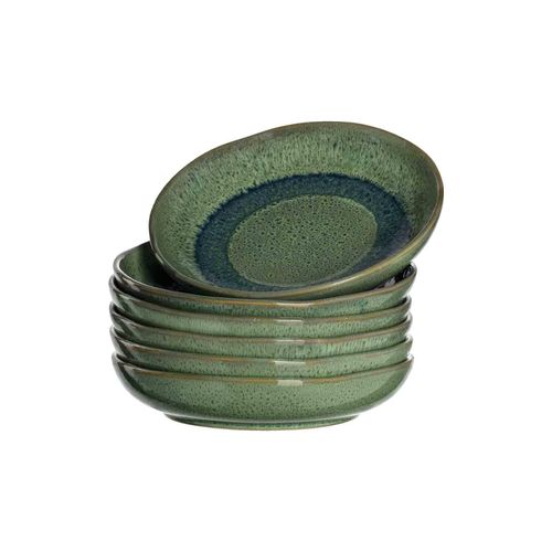 Suppenteller LEONARDO "Suppenteller Matera ø 20.7 cm 6er Set", grün, Speiseteller