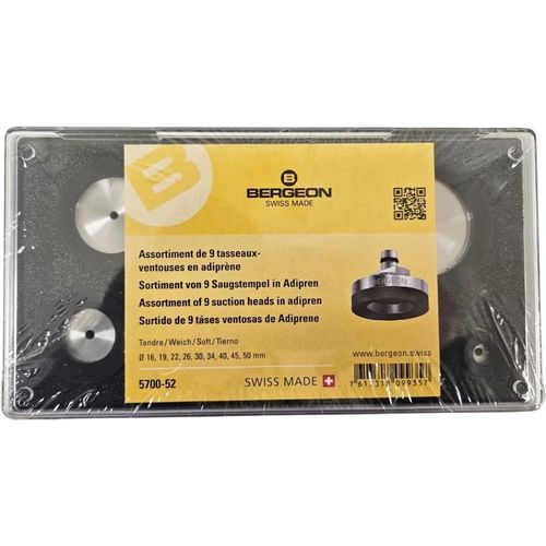 Bergeon 5700-52-9 Set von 9 Oberzugstempel aus weichem Adipren für Bergeon