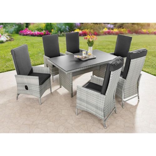 Dining Set Sitzgruppe JUNIO 13tlg. aus Aluminium