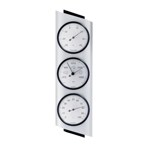 Wetterstation, aus Aluminium, Hygrometer, Barometer, Thermometer, für draußen