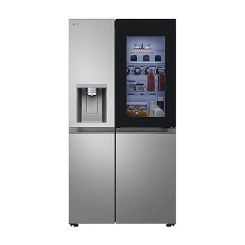 LG SidebySide Kühlschrank mit InstaView Door-in-Door® (D, 628L, 179 cm hoch ) mit Eis, Crushed Ice und Wasserspender GSXE81PYBD