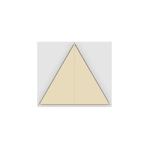 Sonnensegel BENT "Verbindbares Sonnensegel TC-Zip-Canvas Single", gelb (sand, rv schwarz), Sonnensegel, B/T: 250cm, Polyester, B:250cm