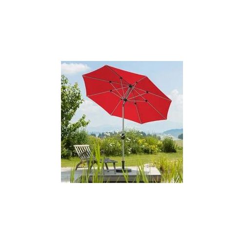 Sonnenschirm SCHNEIDER SCHIRME "Venedig", rot, Obermaterial: 100% Polyester, Standschirme, ohne Schirmständer