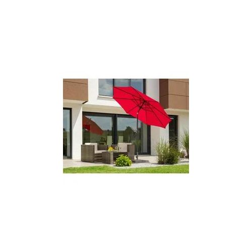 Sonnenschirm SCHNEIDER SCHIRME "Harlem", rot, Obermaterial: 100% Polyester, Standschirme, ohne Schirmständer