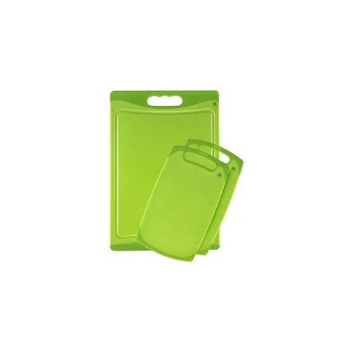 Schneidebrett KING "KITCHEN FANS", grün, B:24,5cm H:1cm L:36cm, Kunststoff, Schneidebretter