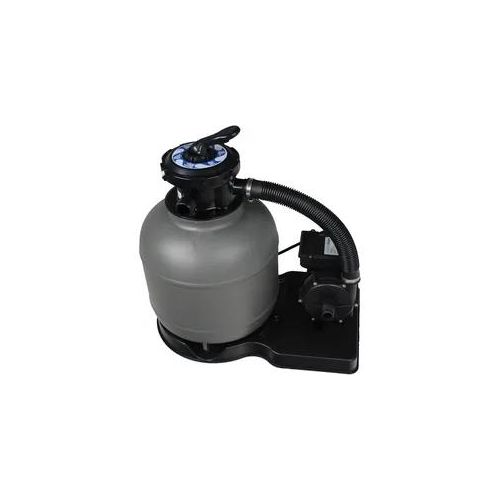 Sandfilteranlage KWAD "Eurostar", grau (grau, schwarz), B:41,2cm L:54,5cm, Kunststoff, Materialmix, Filteranlagen, Pumpenleistung maximal 6 m3/h, Filterleistung 4 m3/h