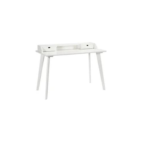 Sekretär HASENA "Aska", weiß (buche weiß deckend lackiert), B:120cm H:85cm T:60cm, Sekretäre, Sekretär