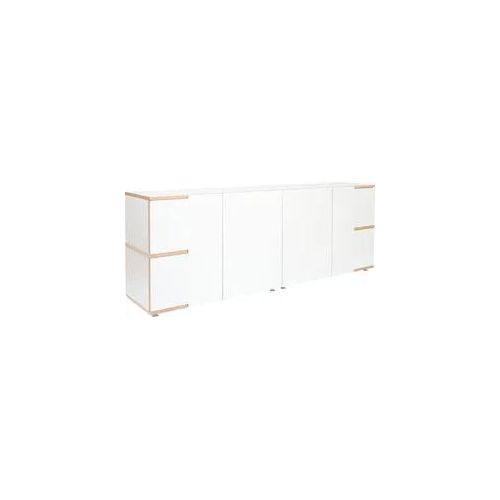 Mehrzweckschrank TOJO "stau", weiß, B:200cm H:75cm T:40cm, MDF, Schränke, Mehrzweckschrank