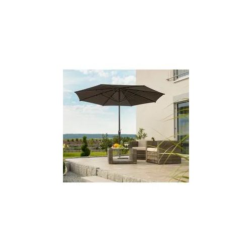 Sonnenschirm SCHNEIDER SCHIRME "Korsika", braun, Obermaterial: 100% Polyester, Standschirme, ohne Schirmständer