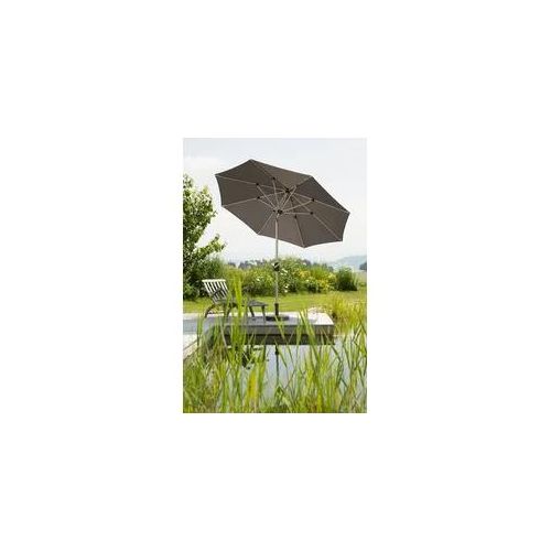 Sonnenschirm SCHNEIDER SCHIRME "Venedig", grau, Obermaterial: 100% Polyester, Standschirme, ohne Schirmständer