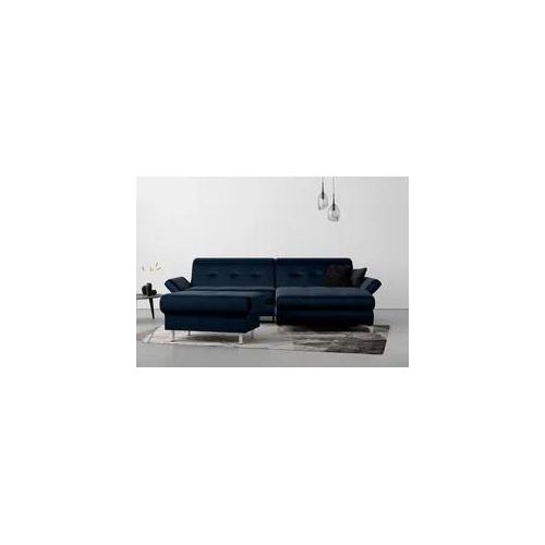 Polsterhocker HOME AFFAIRE "Maredo", blau (navy), B:90cm H:49cm T:60cm, Hocker, Polsterhocker, Federkern-Polsterung, passend zur "Maredo"-Serie