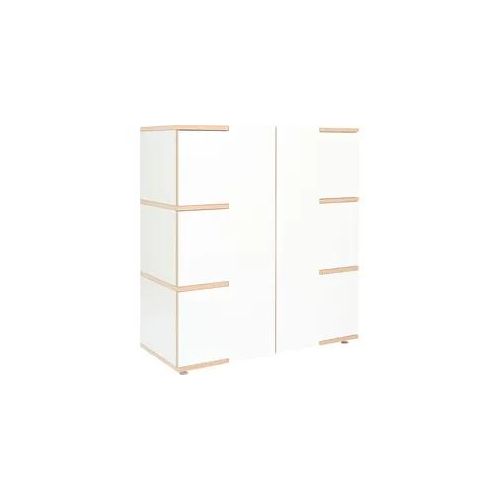 Mehrzweckschrank TOJO "stau", weiß, B:100cm H:110cm T:40cm, MDF, Schränke, Mehrzweckschrank