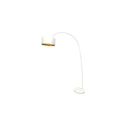 SALESFEVER Bogenlampe "Luca", gold (weiß, goldfarben), 1, Ø 40cm H: 201cm, Leuchten, Bogenlampe