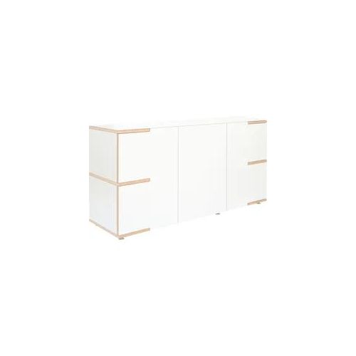 Mehrzweckschrank TOJO "stau", weiß, B:150cm H:75cm T:40cm, MDF, Schränke, Mehrzweckschrank