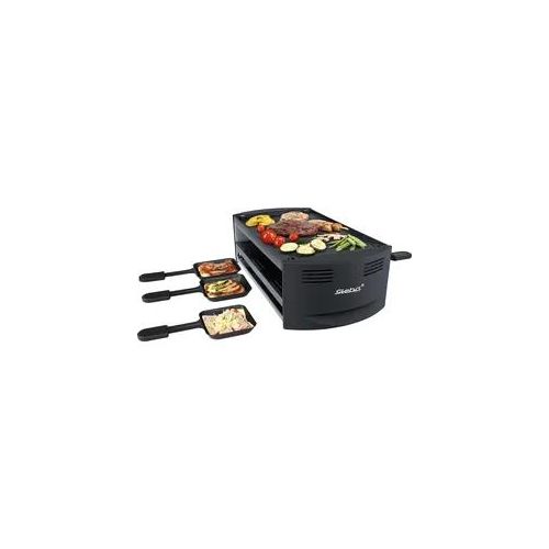 STEBA Raclette "RC 6 BAKE & GRILL", schwarz, B:45cm H:13,5cm T:23cm, Raclettes