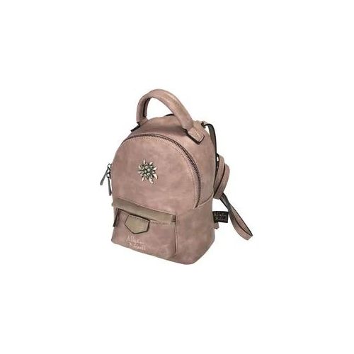 Rucksack ALLGÄU REBELL "Rosi", Damen, Gr. B/H/T: 20cm x 16cm x 10cm, rosa, Lederimitat, Rucksäcke Rucksack, mit mehreren Tragemöglichkeiten