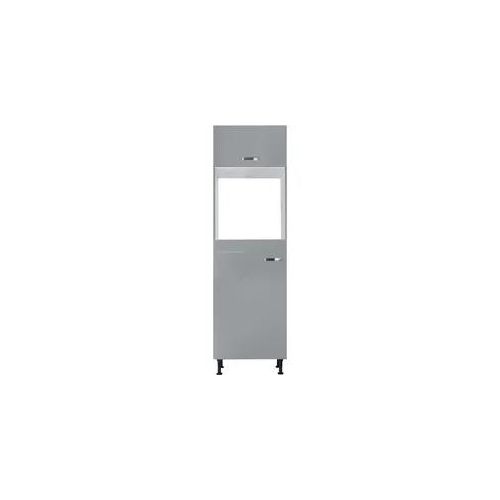 Backofenumbauschrank KOCHSTATION "KS-Cara", grau (basaltgrau, basaltgrau), B:60cm H:211,8cm T:58,4cm, Schränke, Backofenumbauschrank, Backofenumbauschrank