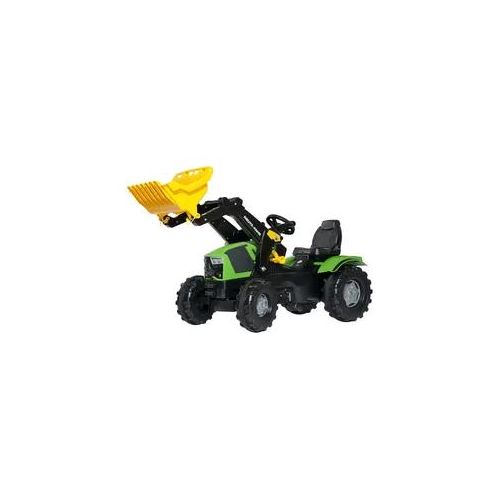 Tretfahrzeug ROLLY TOYS "Deutz-Fahr 5120", grün, Tretfahrzeuge, KinderB:53cm H:81cm T:142cm, Kunststoff, Kindertraktor mit Lader, B:53cm H:81cm T:142cm