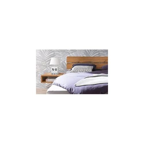 Holzbett HASENA "Prato", braun (wildeiche natur, geölt, wildeiche natur, geölt), B:96cm H:36cm L:214cm, Wildcheiche massiv, Betten, Fußhöhe 20 cm