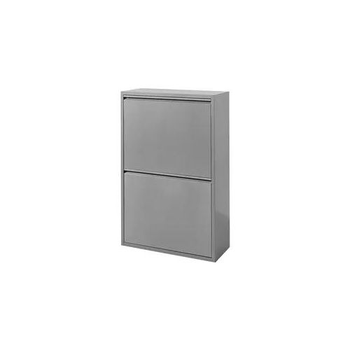 Mülleimer HEINE HOME, silber (silberfarben), B:60cm H:92cm T:25cm, Mülleimer, Mülleimer