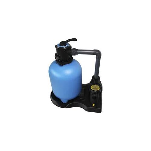 Sandfilteranlage KWAD "Top Mount 400", blau (blau, schwarz), B:50cm H:92cm L:74cm, Kunststoff, Materialmix, Filteranlagen, Pumpenleistung ca. 6,6 m3/h